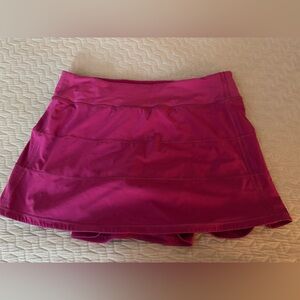 Lululemon Athletica Pace Rival Pink Skirt